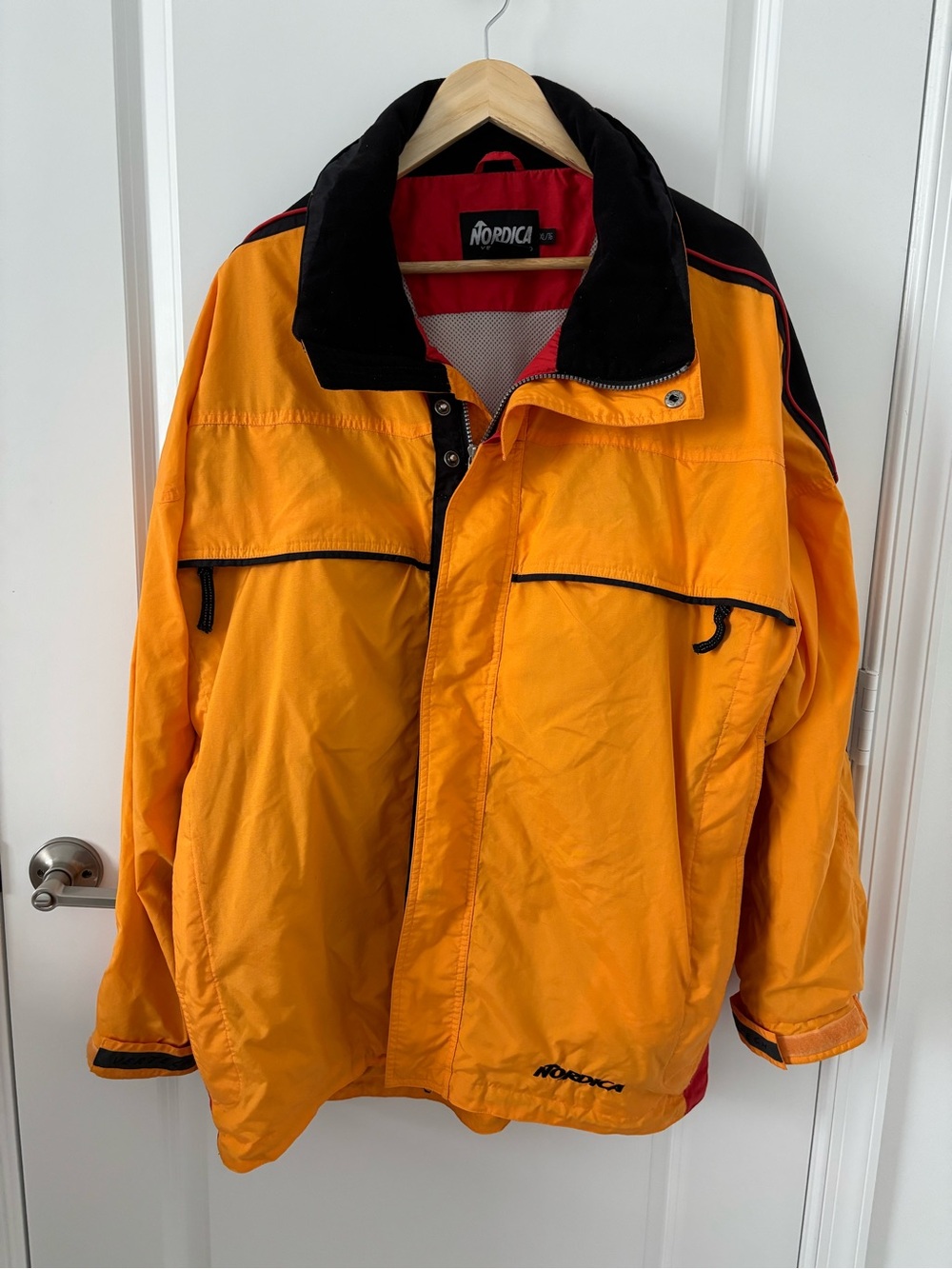 Vintage Nordica Vertech Ski Jacket Men's XL Multicolor Zip Ultrex Winter Coat
